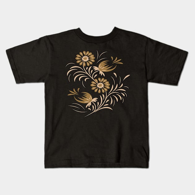 Yellow flowers Kids T-Shirt by Eskimos